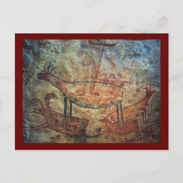 Carte Postale Peinture rupestre (Devant)