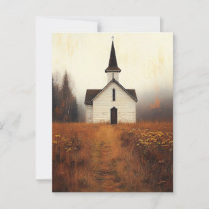 Carte Postale Peinture Rustique Abandonnée