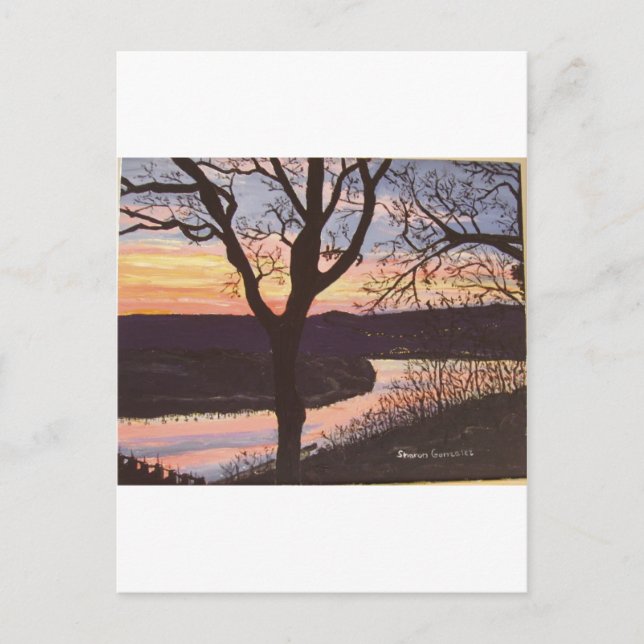 Carte Postale Peinture Sunset de la rivière Arkansas (Devant)