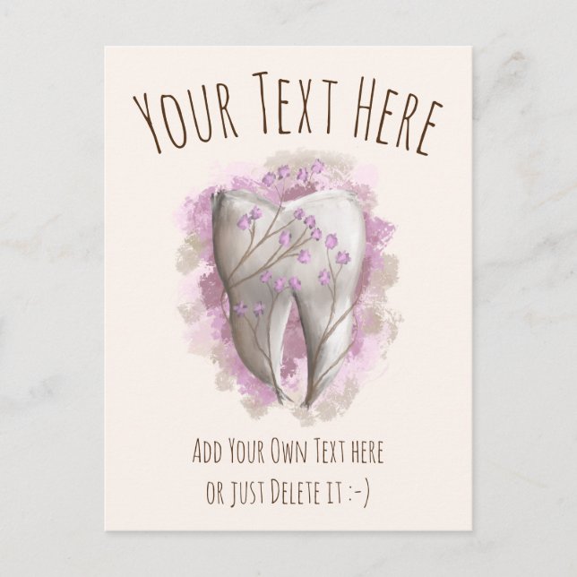 Carte Postale Peinture sur dents. Dentiste, Modèle adjoint denta (Devant)
