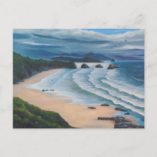 Carte Postale Peinture sur la mer de Cannon Beach
