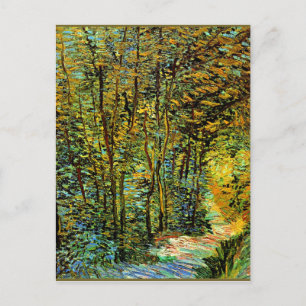 Carte Postale Peinture Van Gogh, Un sentier dans les bois