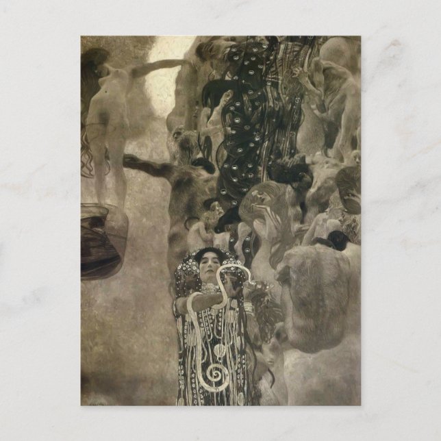 Carte Postale Peintures au plafond de l'université Gustav Klimt- (Devant)