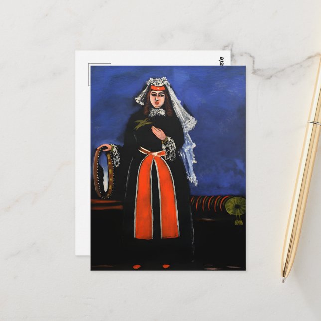 Carte Postale peintures du peintre géorgien Niko Pirosmani (Devant/Arrière en situation)
