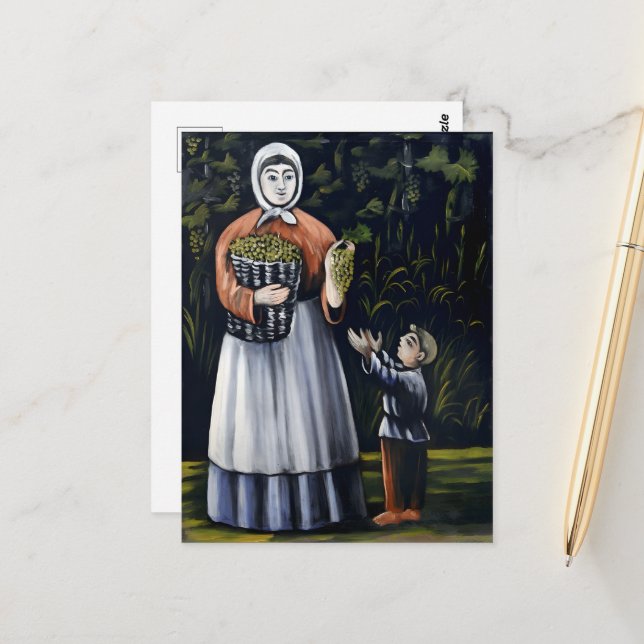 Carte Postale Peintures du peintre géorgien Niko Pirosmani (Devant/Arrière en situation)