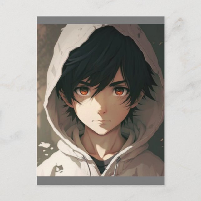 Carte Postale peintures murales Anime Boy Posters (Devant)