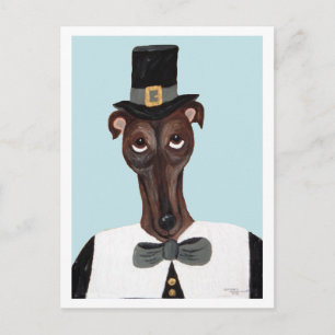 Carte Postale Pèlerin de Thanksgiving Greyhound