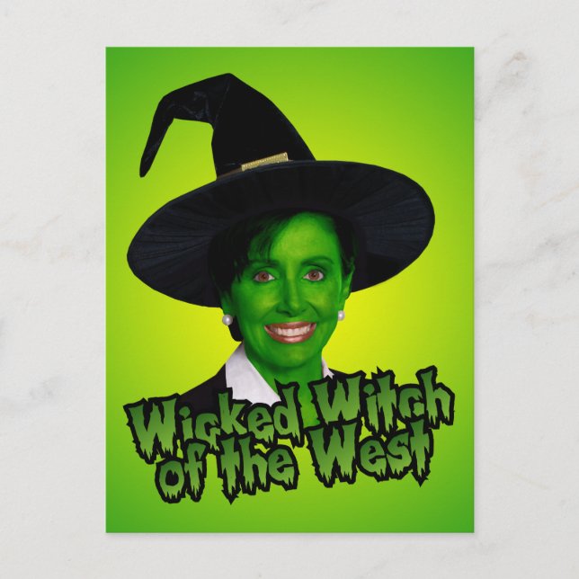 Carte Postale Pelosi Wicked Witch de l'Ouest (Devant)