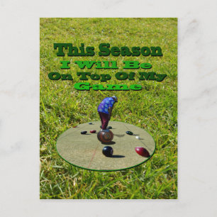 Carte Postale Pelouse Bowls Cette Saison Je Serai Sur Le Top De