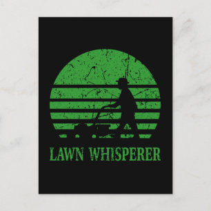 Carte Postale Pelouse Mower Pelouse Whisperer Gardener Cadeau