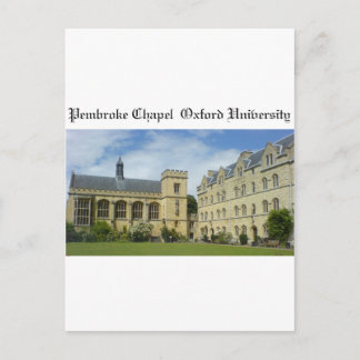 Carte Postale Pembroke Chapel Oxford University
