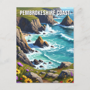 Carte Postale Pembrokeshire Parc national de la Côte Pays de Gal