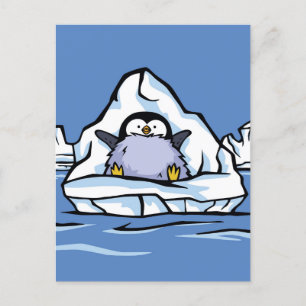 Carte postale Penguin Chick Iceberg