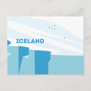 Carte Postale Penguin en Islande Design
