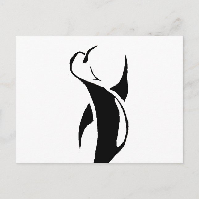 Carte Postale Penguin tribal (Devant)