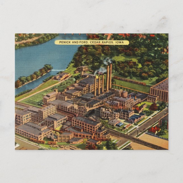 Carte Postale Penick et Ford, Cedar Rapids, Iowa (Devant)