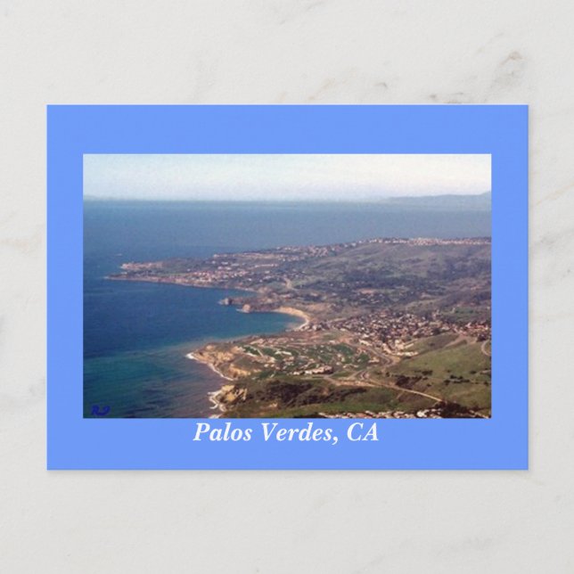 Carte Postale Péninsule de Palos Verdes, CA (Devant)