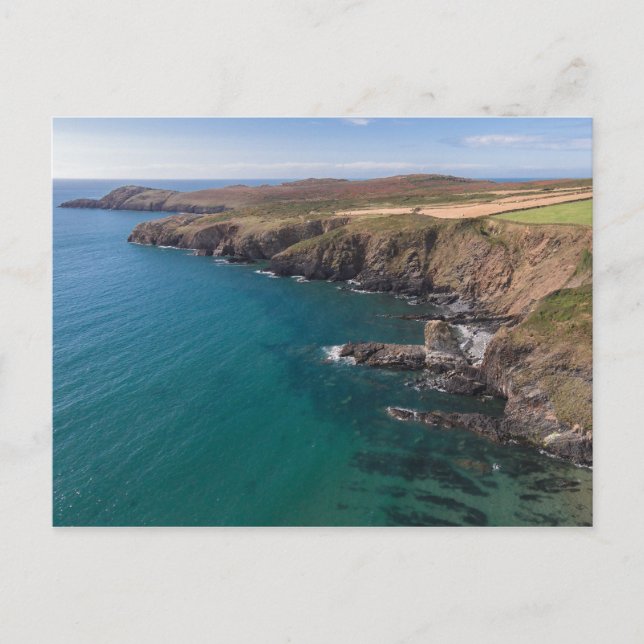 Carte Postale Penlledwen et Penmaen Dewi Wales (Devant)
