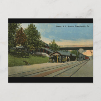 Carte Postale Penn R. R. Station Phoenixville PA