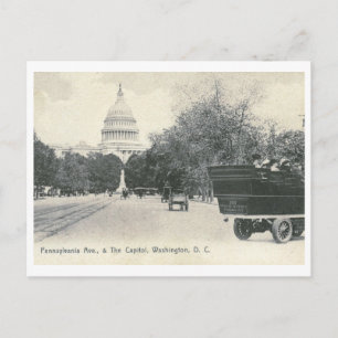 Carte Postale Pennsylvania Ave., Washington DC 1906 Vintage