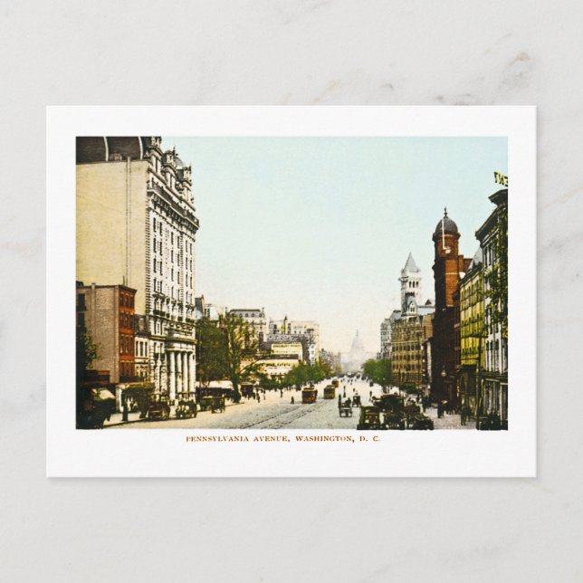 Carte Postale Pennsylvania Avenue, Washington D.C. (Devant)