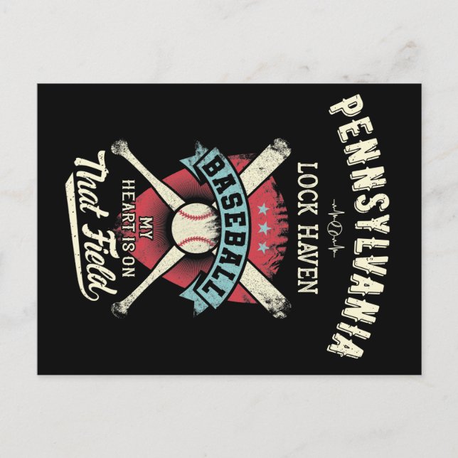 Carte Postale Pennsylvania Lock Haven Baseball (Devant)