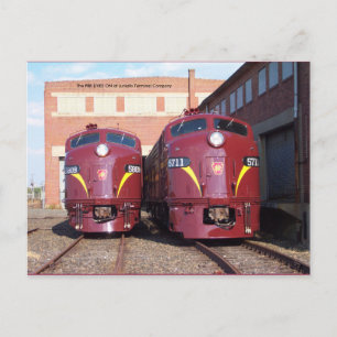 Carte Postale Pennsylvania Railroad E-8a, s (JTFS) 5809 et 5711