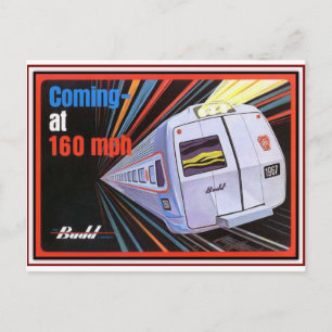 Carte postale Pennsylvania Railroad Metroliner 196