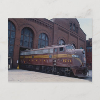 Carte Postale Pennsylvania RR, EMD E-8 restauré à Reading, PA 1