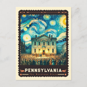 Carte Postale Pennsylvania Vincent Van Gogh inspiré
