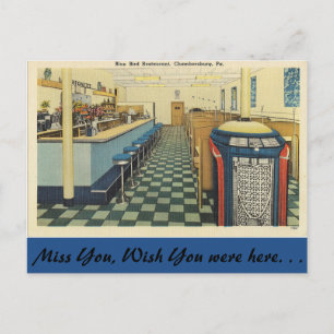 Carte Postale Pennsylvanie, Blue Bird Restaurant, Chambersburg