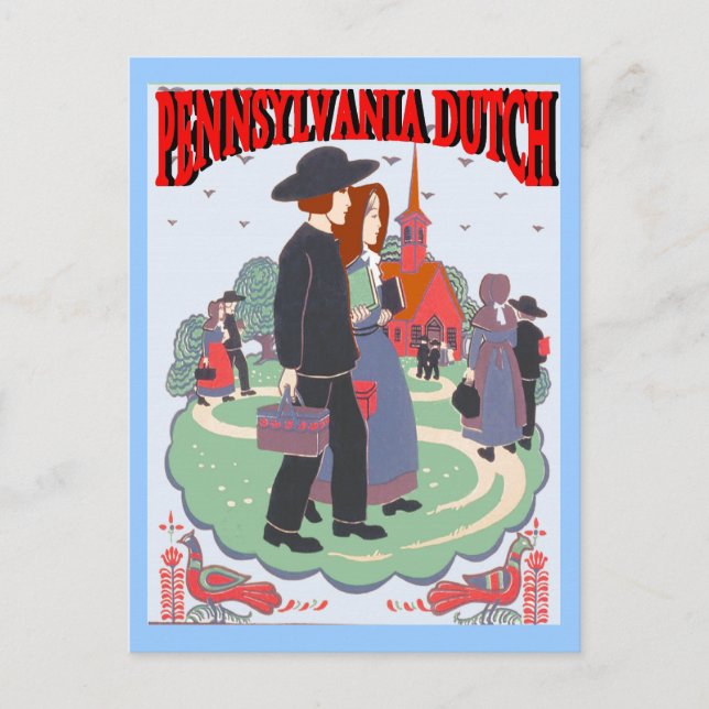 Carte Postale Pennsylvanie néerlandaise (Devant)