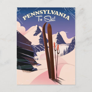 Carte Postale Pennsylvanie Pour Skier