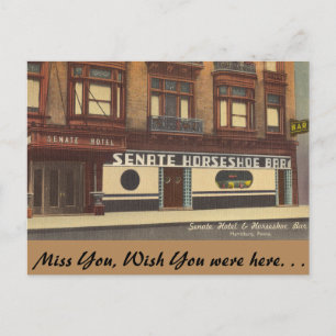 Carte Postale Pennsylvanie, Sénat Horseshoe Bar, Harrisburg