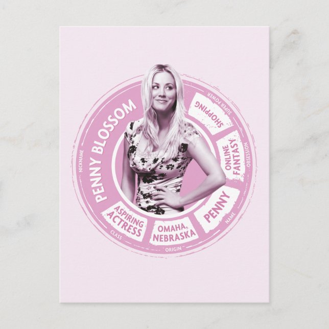 Carte Postale Penny Blossom Info Graphique (Devant)