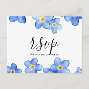 Carte Postale Pense-Bêtes Bleu Campêtre   RSVP