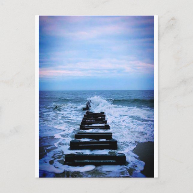 Carte Postale Pensée à la plage (Devant)