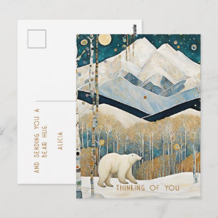 Carte Postale Pensée rustique personnalisée pour vous