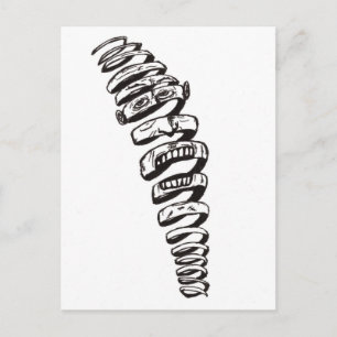 Carte Postale Pensée spirale
