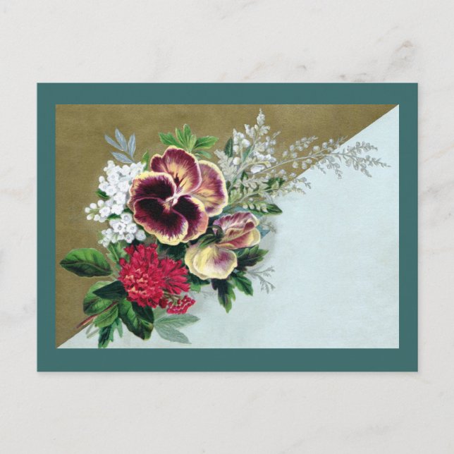 Carte Postale Pensée Tussie-Mussie (Devant)