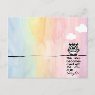 Carte Postale Pensées colorées
