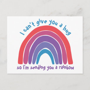Carte Postale Penser à vous Rainbow Post Card