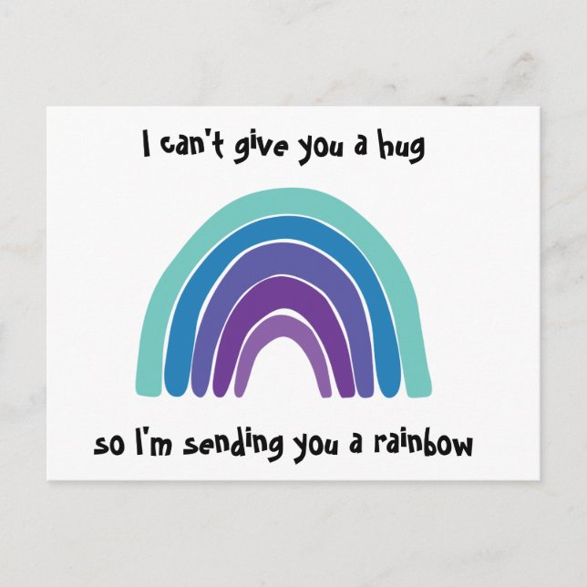 Carte Postale Penser à vous Rainbow Post Card (Devant)
