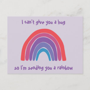 Carte Postale Penser à vous Rainbow Post Card