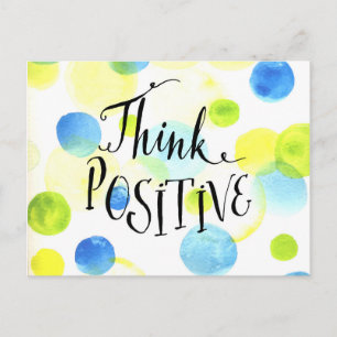 Carte Postale Penser positif