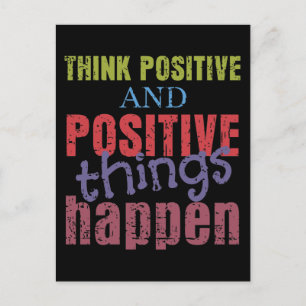 Carte Postale Penser positif