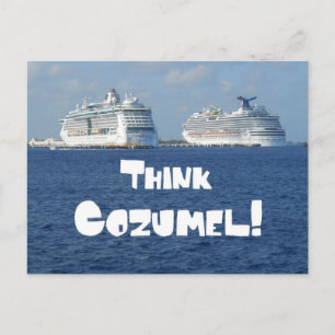 Carte Postale Pensez à Cozumel !