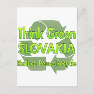 Carte Postale Pensez à la Slovaquie verte