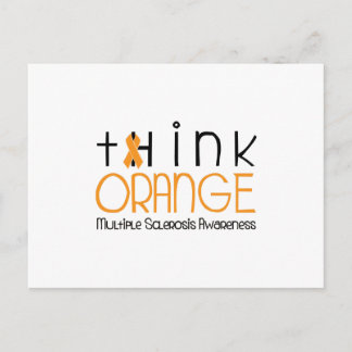 Carte Postale Pensez à l'orange - Sensibilisation à la sclérose