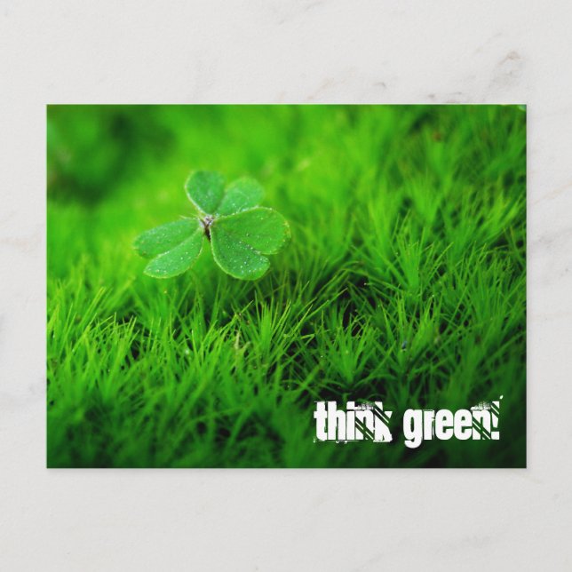Carte Postale Pensez vert (Devant)